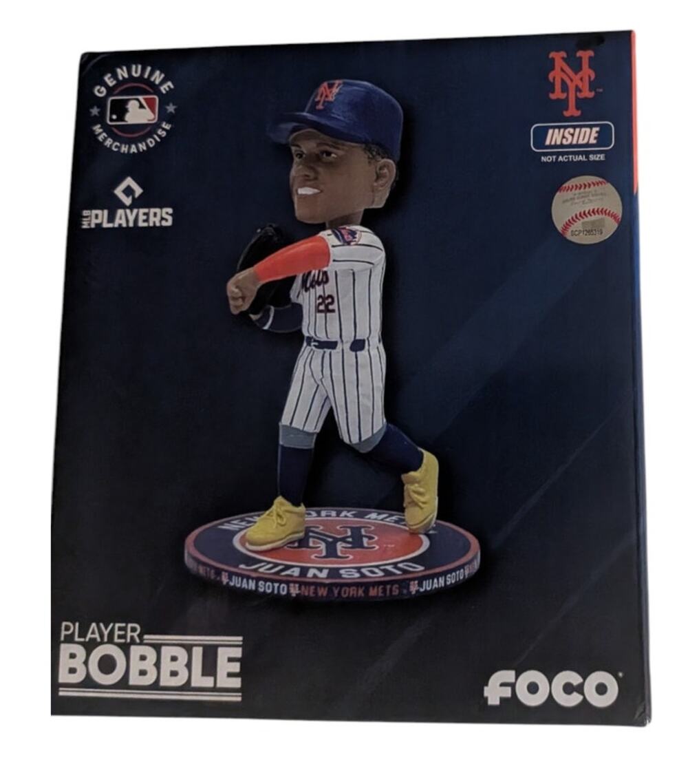 Sealed Foco New York Mets Juan Soto MLB Baseball Team Player Bobble Bobblehead